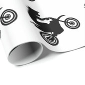 Motocross Geschenkpapier (Rolleneckpunkt)