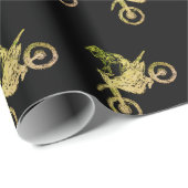 Motocross Geschenkpapier (Rolleneckpunkt)