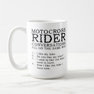 Motocross-Gespräche Lustiger Dirt-Bike-Becher Kaffeetasse