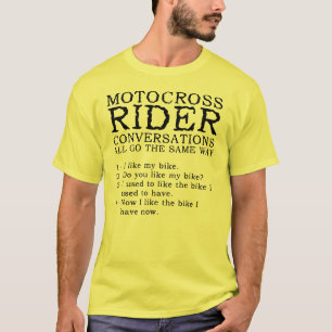 Motocross-Gesprächs-lustiges Schmutz-Fahrrad-Shir T-Shirt