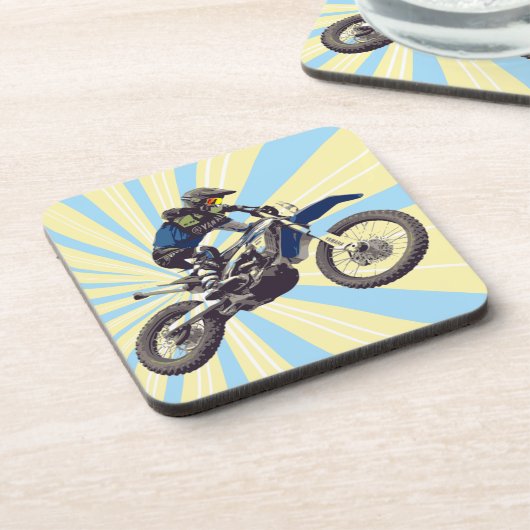 Motocross Getränkeuntersetzer (Linke Seite)