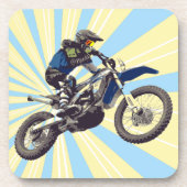 Motocross Getränkeuntersetzer (Vorderseite)