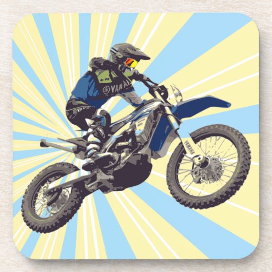 Motocross Getränkeuntersetzer (Vorderseite)