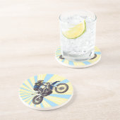 Motocross Getränkeuntersetzer (Seite)