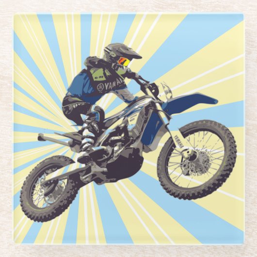 Motocross Glasuntersetzer (Vorderseite)