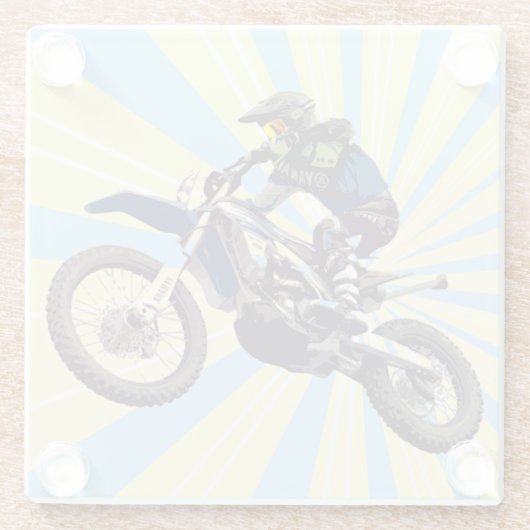 Motocross Glasuntersetzer (Rückseite)