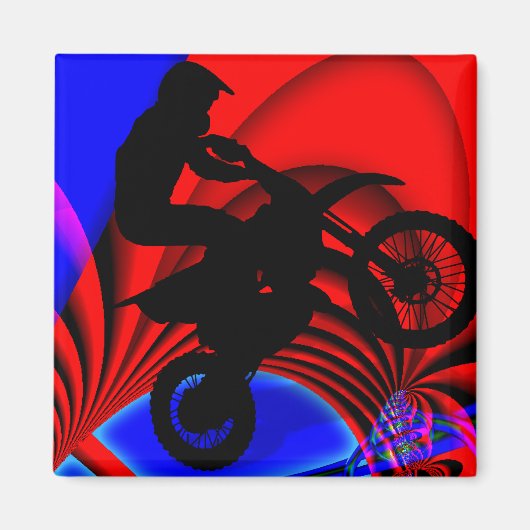 Motocross Going Loopy Magnet (Vorne)