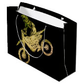 Motocross Große Geschenktüte (Rückseite Schrägansicht)