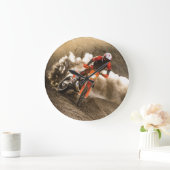 Motocross Große Wanduhr (Zuhause)