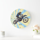 Motocross Große Wanduhr (Zuhause)