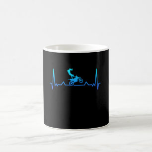 Motocross Heartbeat Motorrad-Vater Kaffeetasse