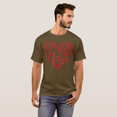 Motocross Herz Supercross Valentinstag Kinder T-Shirt (Vorne ganz)