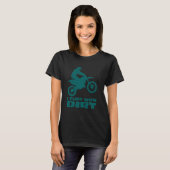 Motocross ich Flirt mit dunklen Männern Frauen Tee (Vorne ganz)
