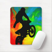 Motocross im Solareinschmelzen Mousepad (Mit Mouse)
