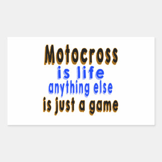 Motocross ist das Leben alles andere ist nur ein S Rechteckiger Aufkleber