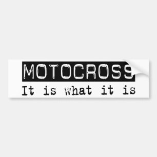 Motocross ist es autoaufkleber