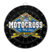 Motocross ist mein Leben Dartscheibe (vorne)