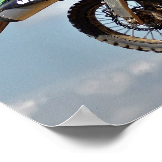 Motocross Jump Poster (Ecke)