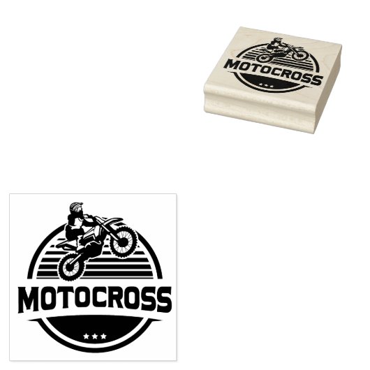 Motocross-Kautschuk-Briefmarke Gummistempel (Stempel)