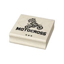 Motocross-Kautschuk-Briefmarke