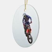Motocross Keramik Ornament (Links)