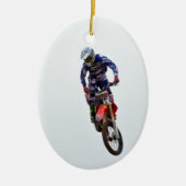 Motocross Keramik Ornament (Vorne)