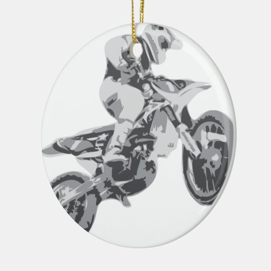 Motocross Keramikornament (Links)