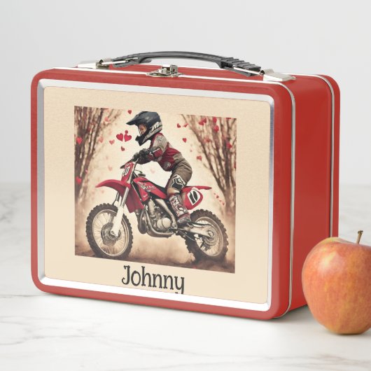 Motocross Kidd Personalisiert Lunch Box (Beispiel)