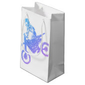 Motocross Kleine Geschenktüte (Rückseite Schrägansicht)
