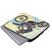 Motocross Laptopschutzhülle (Vorne Knopf)