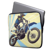 Motocross Laptopschutzhülle (Vorderseite Links)