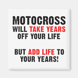 Motocross Leben Für Deine Jahre Dirt Bike Magnet