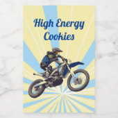 Motocross Lebensmitteletikett (Einzelnes Label)