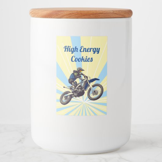 Motocross Lebensmitteletikett (Vorderseite)