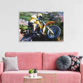 Motocross Leinwand Wrap - Mark Barnett bei Saddleb (Insitu (Wohnzimmer))