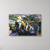 Motocross Leinwand Wrap - Mark Barnett bei Saddleb (Vorderseite)
