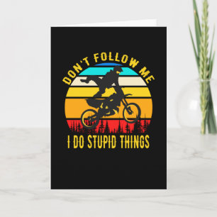 Motocross lustiges Motorrad Dirt Bike Karte