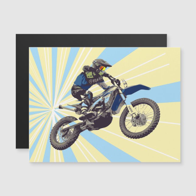 Motocross Magnetkarte (Vorne/Hinten)