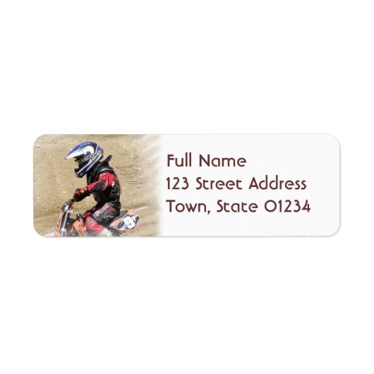 Motocross Mailing Labels (Vorne)