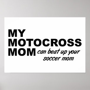 Motocross-Mama Lustiges Poster