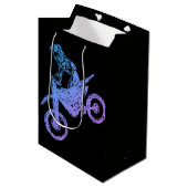 Motocross Mittlere Geschenktüte (Vorderseite Schrägansicht)