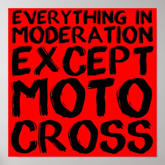 Motocross Moderation Poster (Vorne)