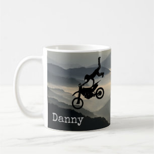 Motocross-Motorrad-Berge-Kaffeetasse-Becher Kaffeetasse