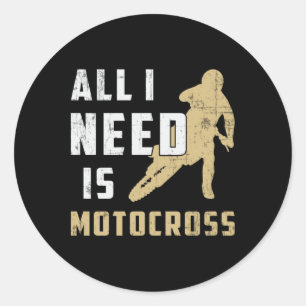 Motocross Motorrad Biker Dirt Funny Geschenk Runder Aufkleber