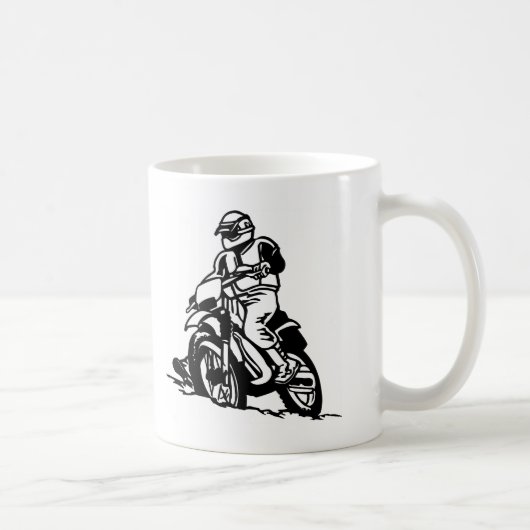 Motocross-Motorrad Kaffeetasse (Rechts)