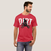 Motocross Motorrad Pop Art Dirt T-Shirt (Vorne ganz)