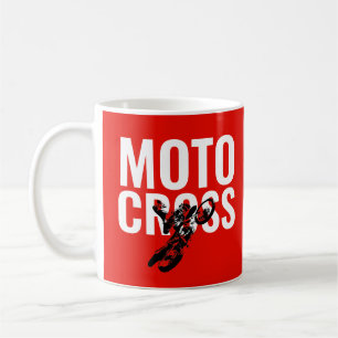 Motocross Motorrad Pop Art Kaffeetasse