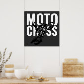Motocross Motorrad Pop Art Poster (Küche)