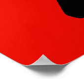 Motocross Motorrad Pop Art Poster (Ecke)