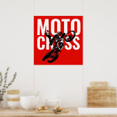 Motocross Motorrad Pop Art Poster (Küche)